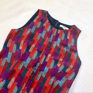 Fossil pleaded press Sylvia sleeveless dress xs